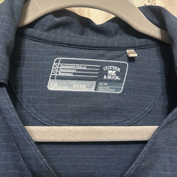 Cutter & Buck Drytec Luxe Polo Navy Size Medium *Pristine* - Picture 2 of 5